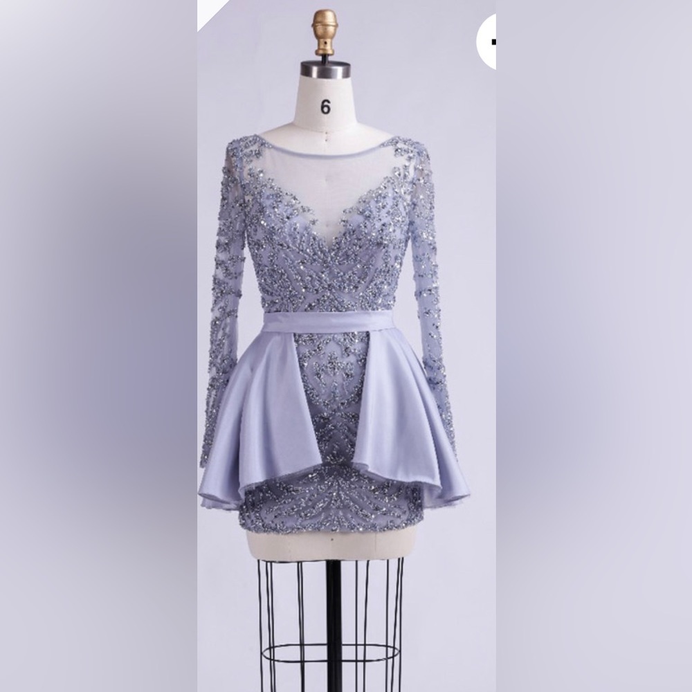 Short Homecoming Dress, Tulle Homecoming Dress, Long Sleeve Homecoming Dress​
